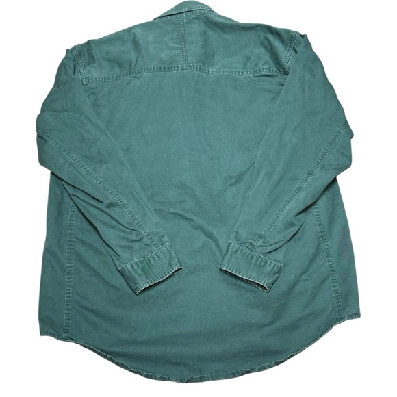 RIGGS Workwear by Wrangler Heavyweight Green Utility Shirt Size L - Picture 3 of 5